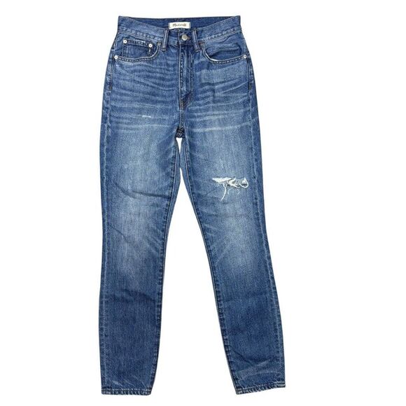 Madewell Rigid Skinny Jeans Distressed Size 25 - Picture 1 of 7